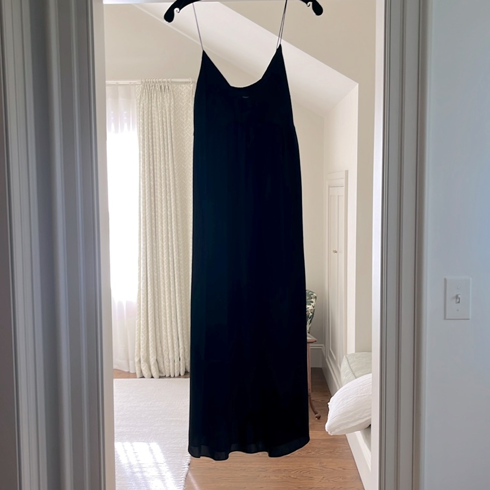 Theory silk midi dress